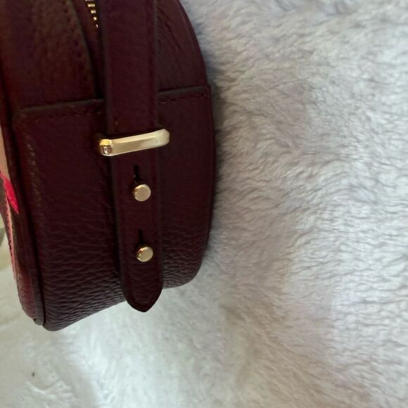 Kate Spade Kourtney Pink & Burgundy Chevron Crossbody Bag - Picture 4 of 10